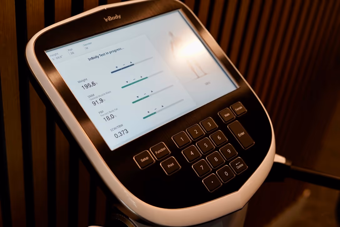 InBody body composition scanner used to measure health and fitness metrics